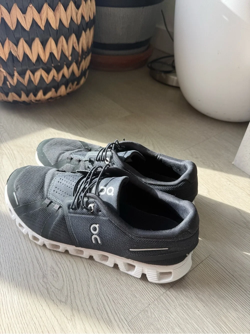On Running  Black and White Sneakers